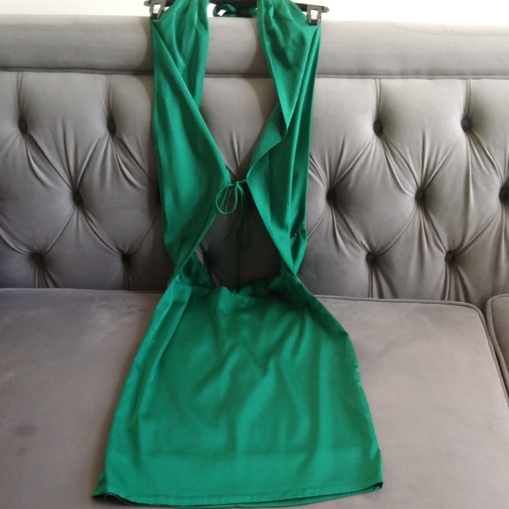 AKIRA Vibrant Green Dress